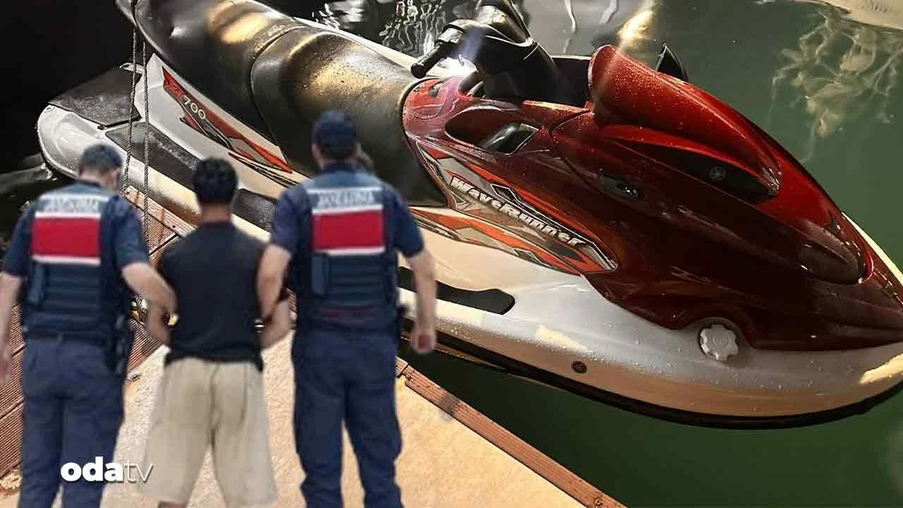 Jet ski ile yurt dışına kaçarken yakalandılar