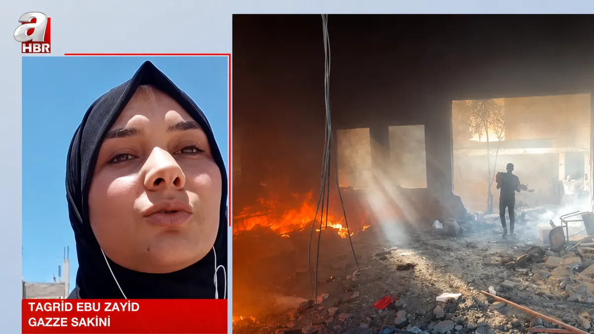 Gazzeli genç kız katliamın boyutunu A Haber'de anlattı: Ateşkes koca bir yalan