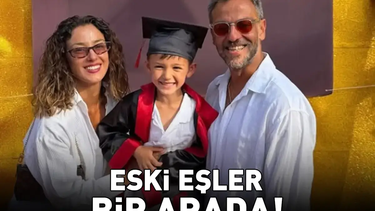 Eski eşler bir arada! Erkan Kolçak Köstendil: 'Aslan gibi mezun verdik bugün'