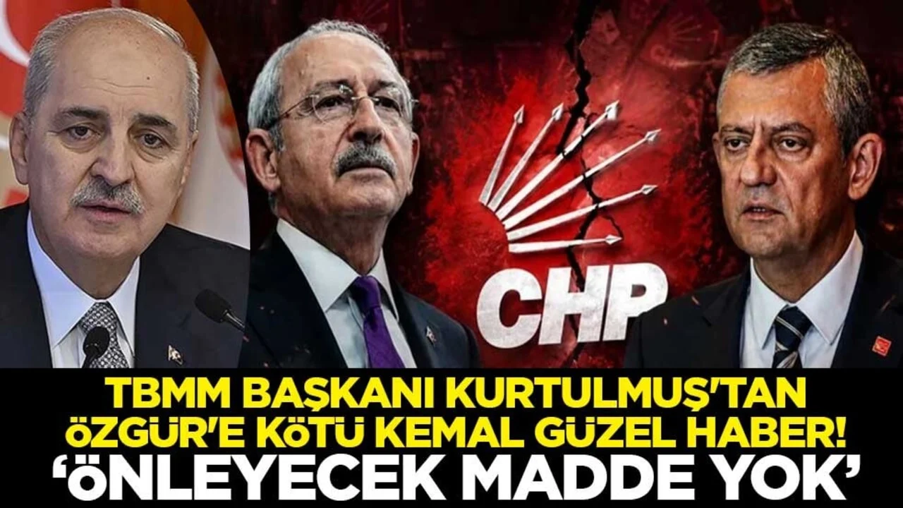 TBMM Başkanı Numan Kurtulmuş: Kemal Kılıçdaroğlu grup toplantısında konuşabilir, önleyecek madde yok