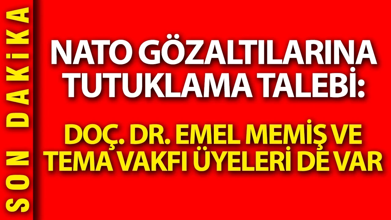 NATO gözaltılarına tutuklama talebi: TEMA Vakfı üyeleri ve Emel Memiş de var