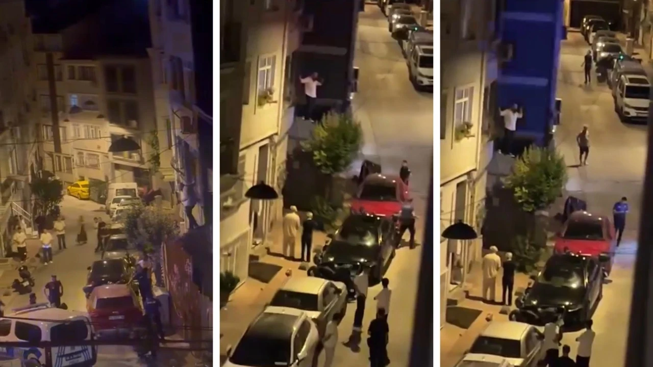 Ayrıldığı kadının penceresine tırmanıp tehditler savurdu