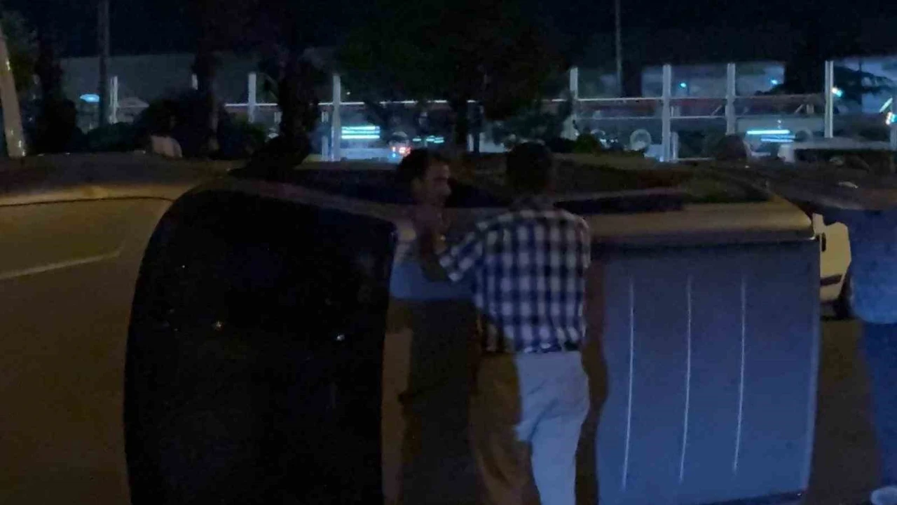 Kaza yaptığı aracıyla gitmek istedi, ekiplere zor anlar yaşattı