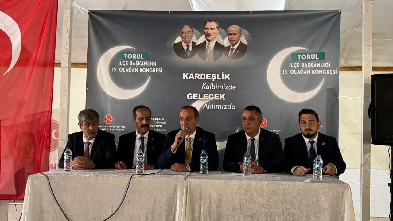 MHP Torul İlçe Başkanlığı kongresi yoğun katılımla gerçekleşti