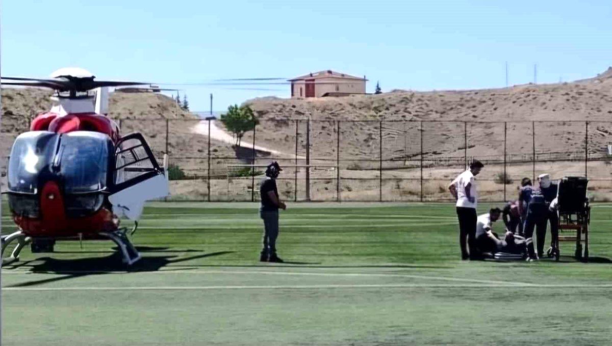 Kalp krizi geçiren hasta hava ambulansıyla Malatya'ya sevk edildi