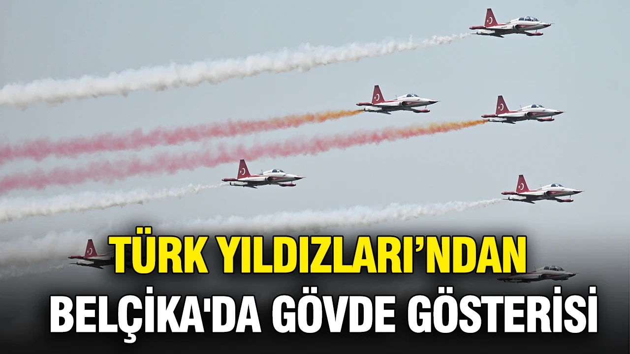 Türk Yıldızları Belçika'yı büyüledi