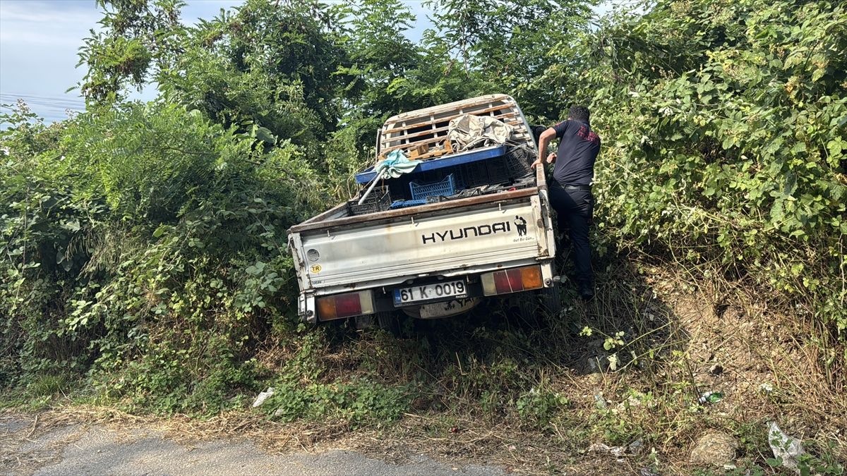 Trabzon'da kaza yapan alkollü sürücünün ehliyetine el konuldu