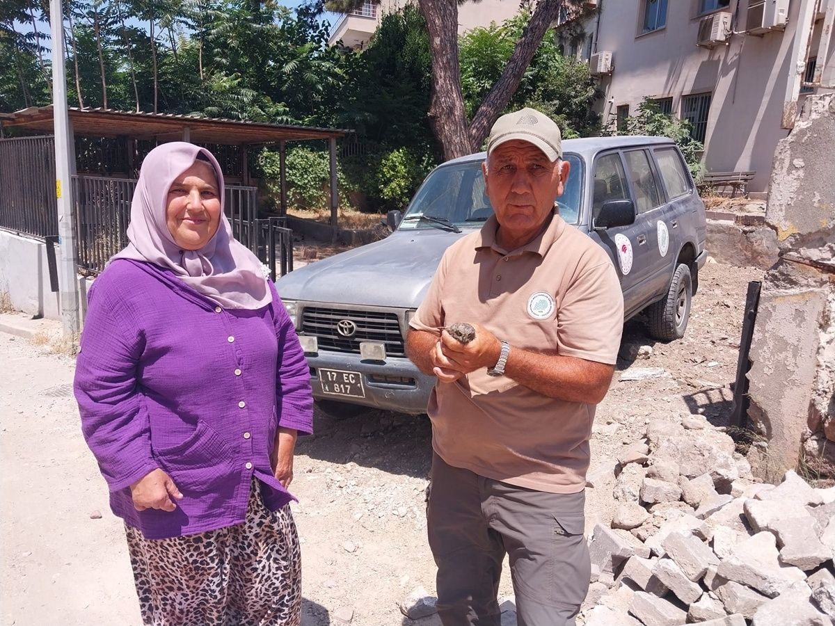 Gelibolu'da yaralı halde bulunan baykuş yavrusu koruma altına alındı