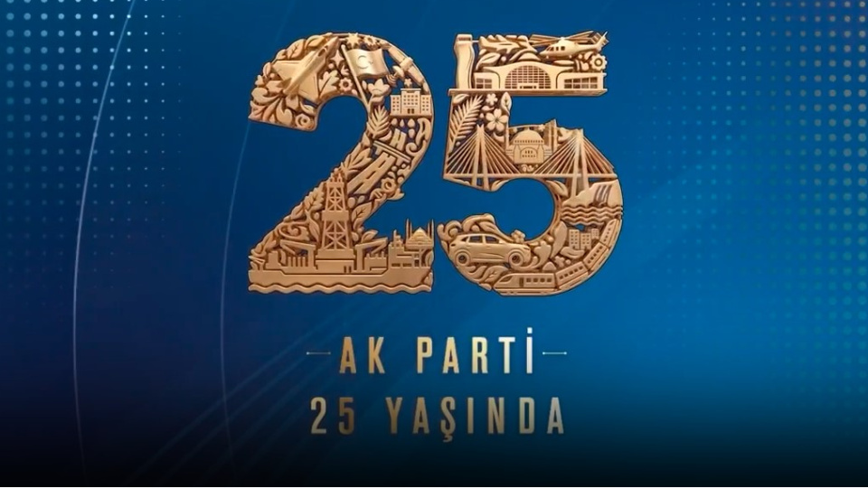 AK Parti'nin 25. kuruluş yıldönümüne özel hazırlanan logo paylaşıldı