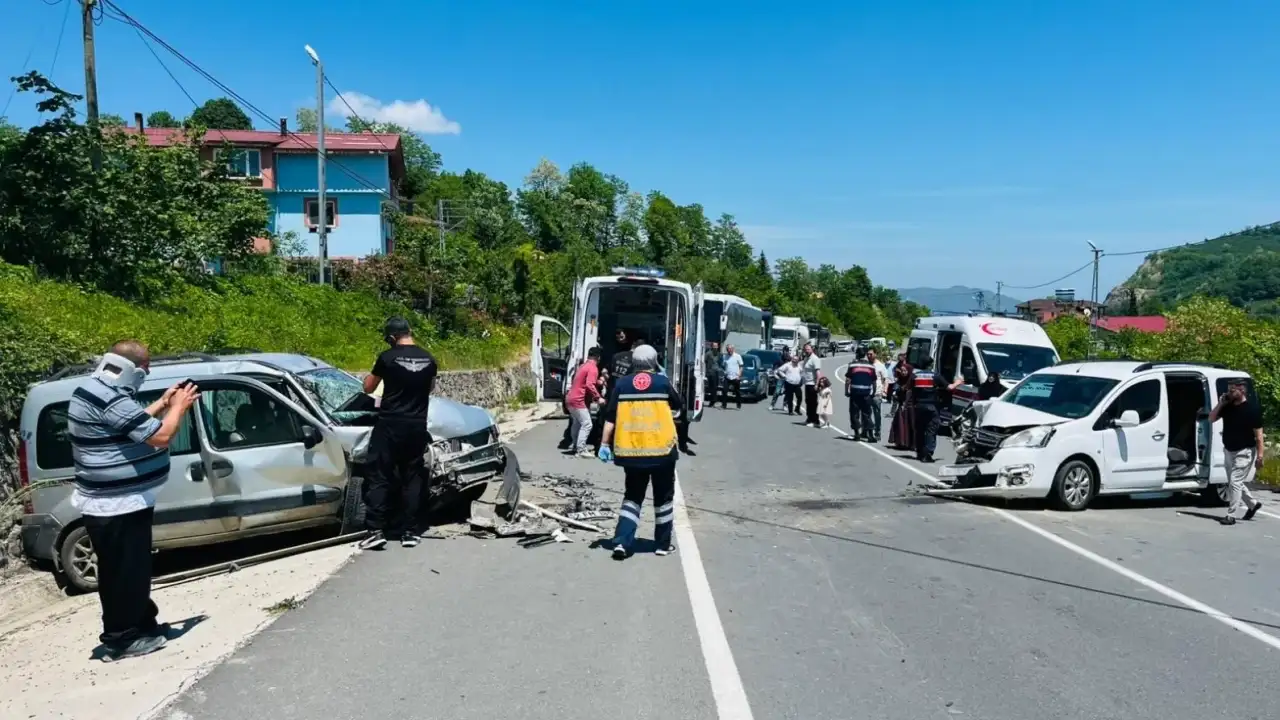Ordu’da zincirleme kaza: 7 yaralı, 1’i ağır