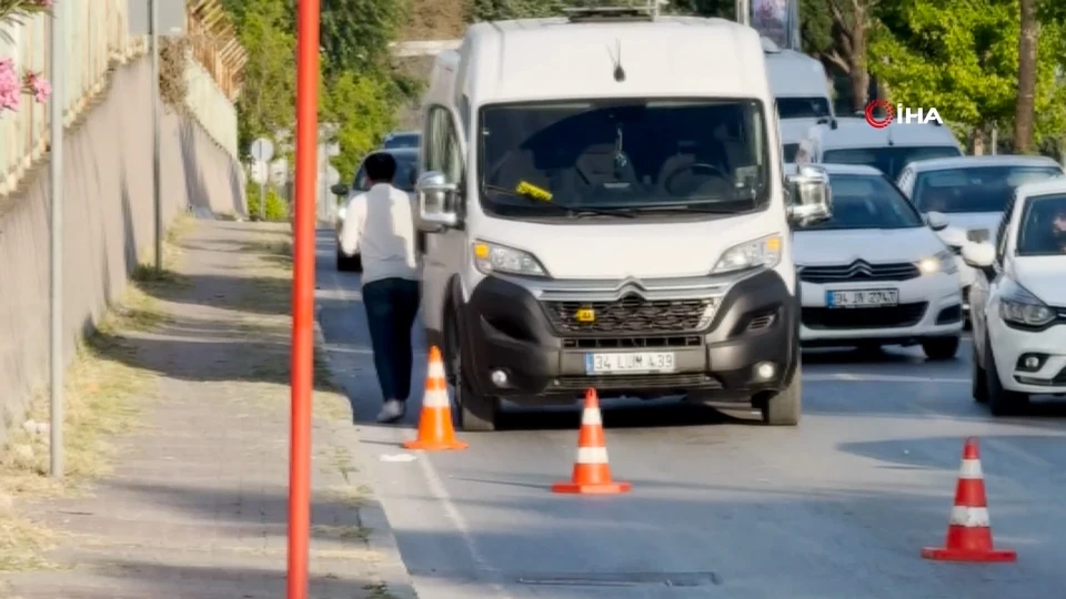 Avcılar'da okul servis sürücüsü polisten kaçarken yakalandı
