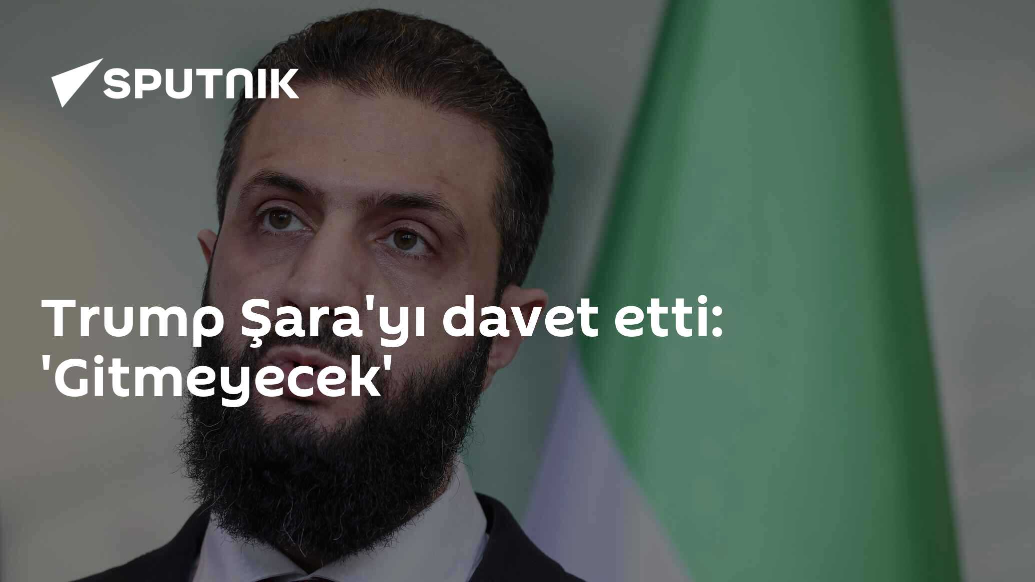 Şara ABD'ye gidecek: 'Trump'ın daveti üzerine'