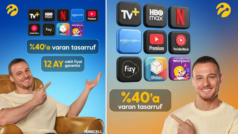 Turkcell'den dijital abonelik karmaşasına yenilikçi çözüm: En popüler uygulamalar, tek pakette ve tek faturayla Turkcell One'da