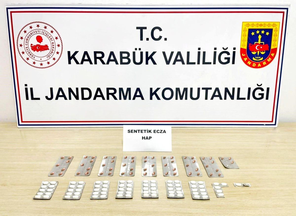Karabük'te uyuşturucu operasyonu: 151 sentetik hap ele geçirildi