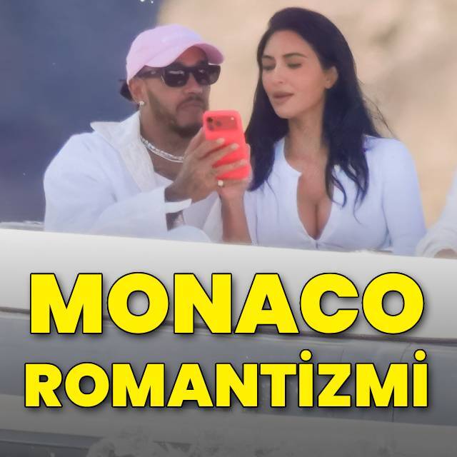 Kim Kardashian ve Lewis Hamilton'un Monaco romantizmi