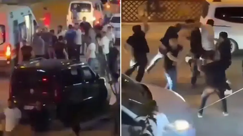 Alacak kavgası kamerada; 3 yaralı, 11 gözaltı