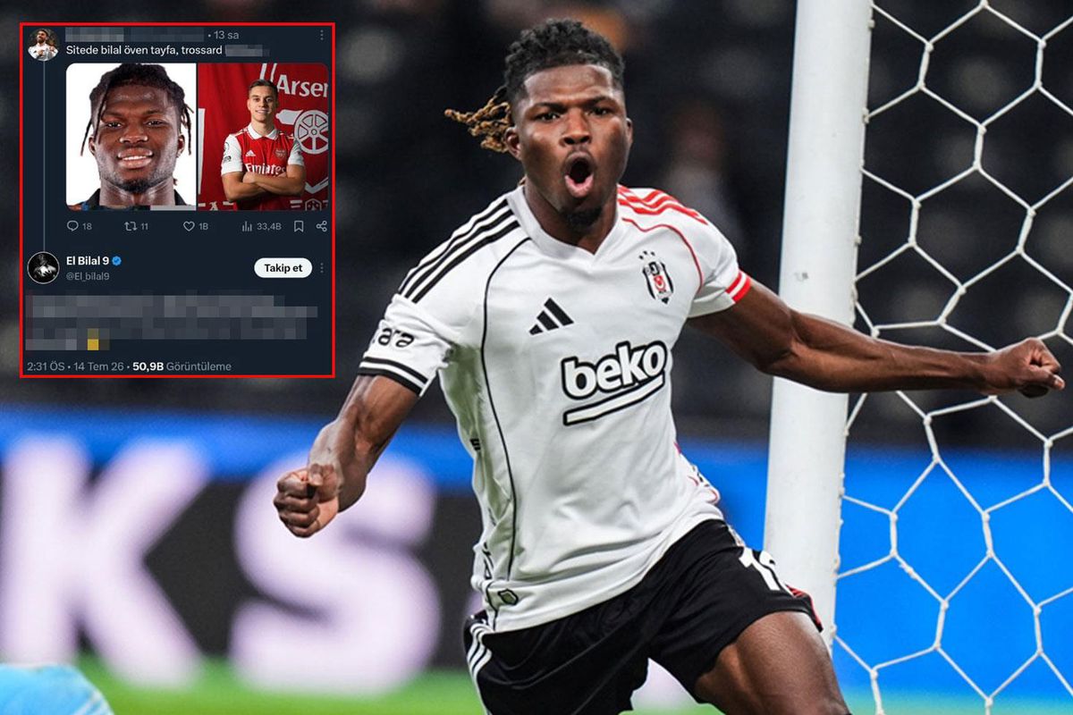 Yapılan paylaşım sonrası çılgına dönen El Bilal Toure'den Beşiktaş taraftarına hakaret