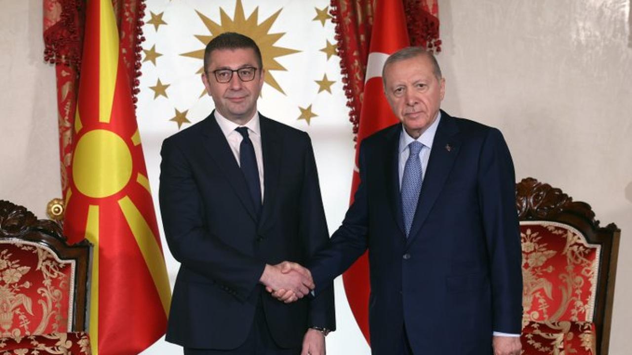 Cumhurbaşkanı Erdoğan, Kuzey Makedonya Başbakanı Mickoski'yi kabul etti