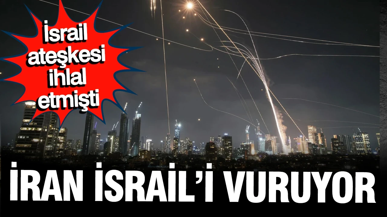 İran'dan fırlatılan füzeler nedeniyle İsrail'in orta ve güney kesiminde sirenler çaldı