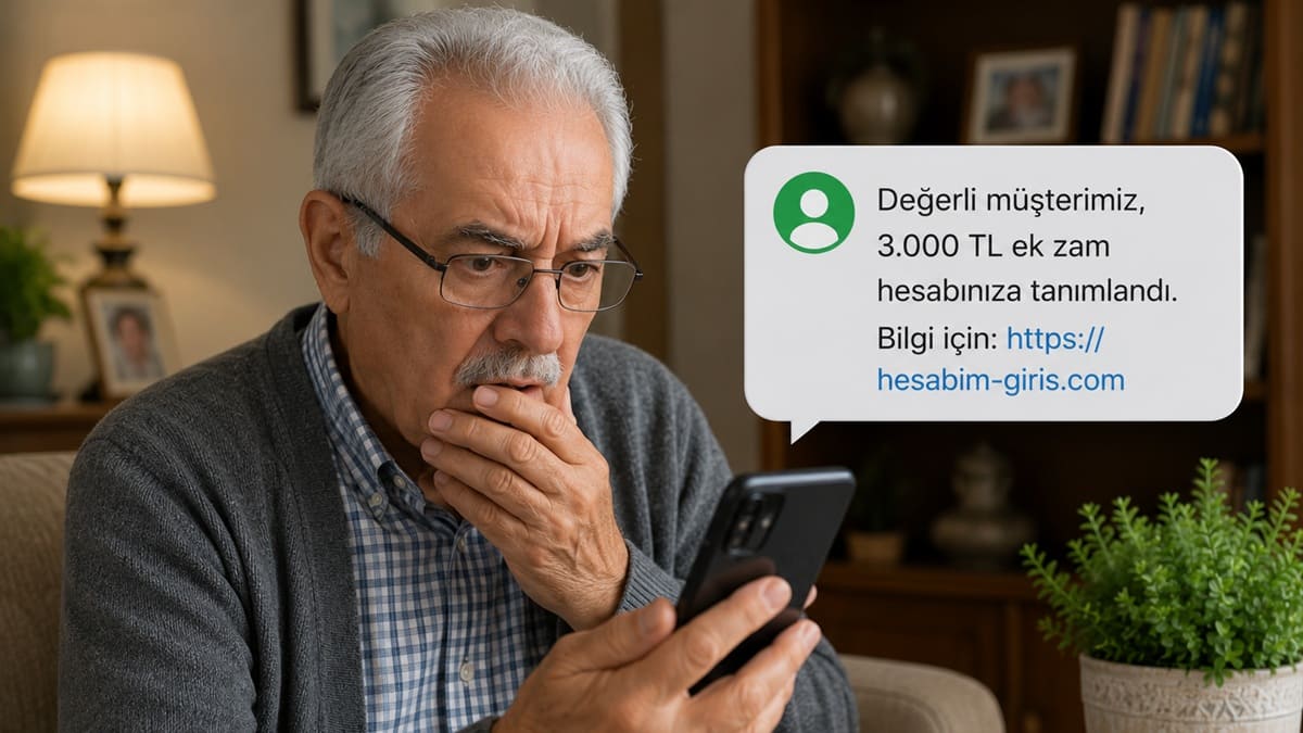 Emeklilere yeni tuzak! Bir SMS ile banka hesabınızı boşaltabilirler