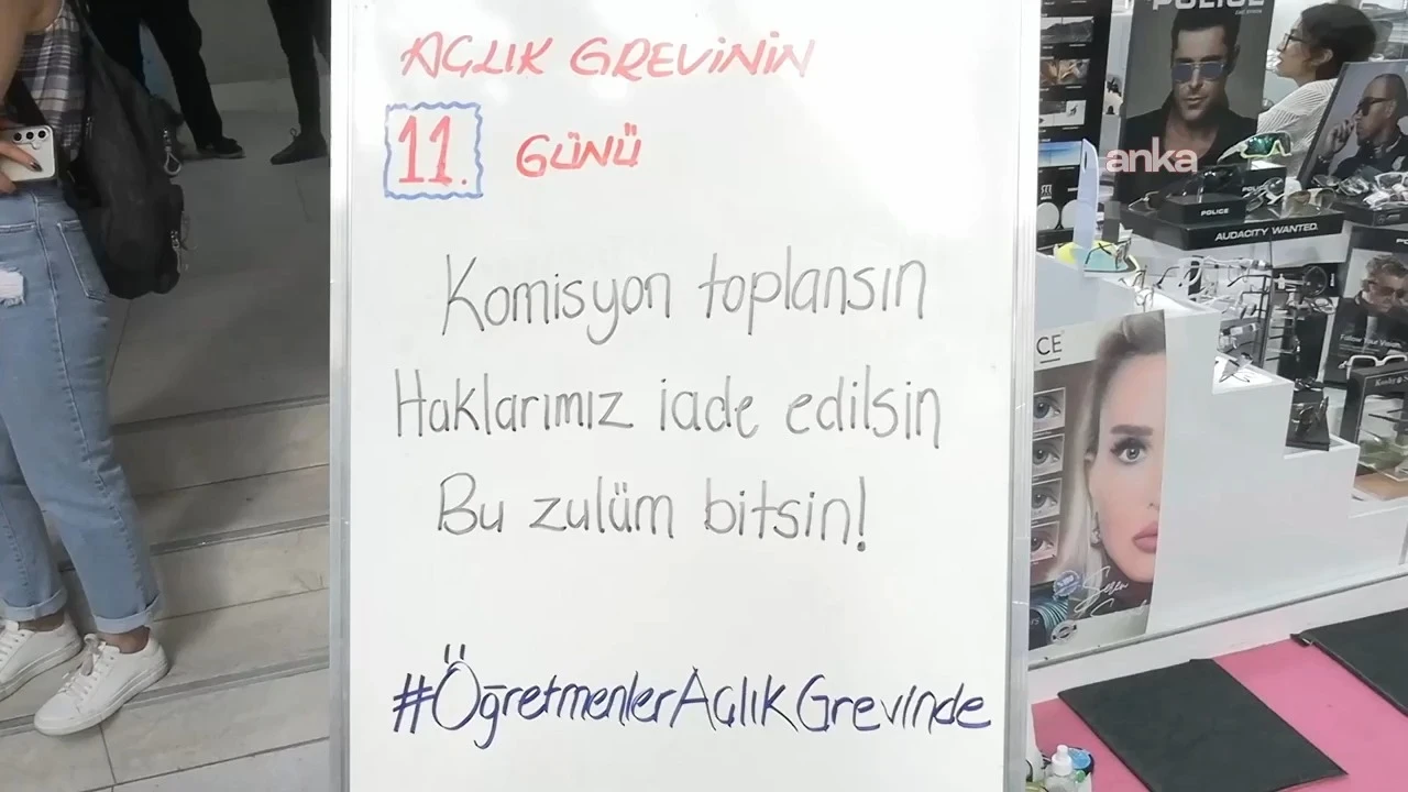 Öğretmenler açlık grevinin 11'inci gününde