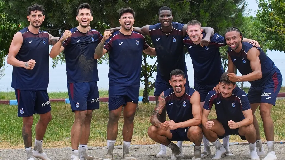 Trabzonspor'dan kumda antrenman