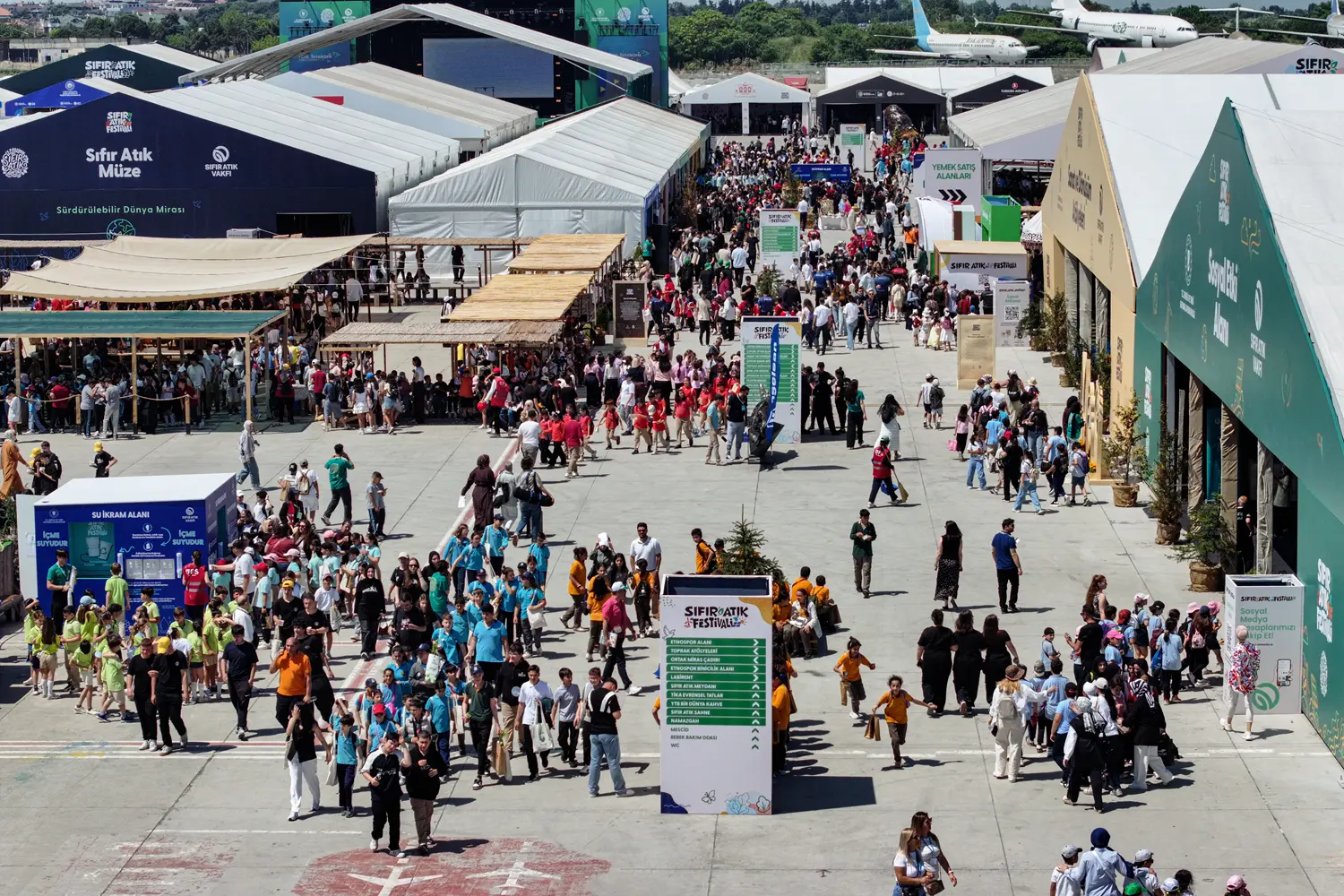 Atatürk Havalimanı'na ziyaretçi akını: Sıfır Atık Festivali başladı