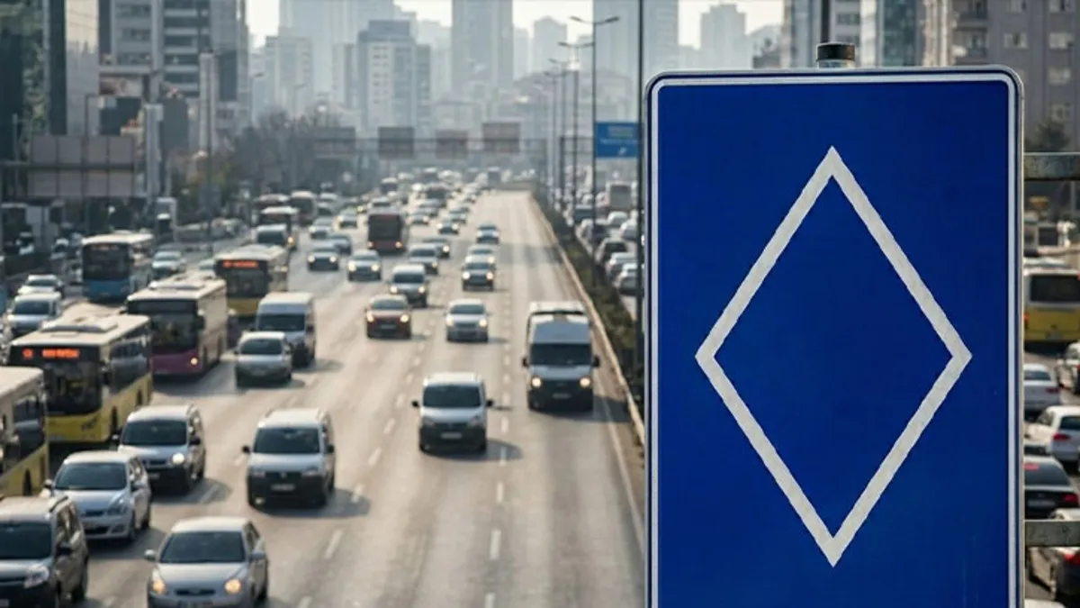Yeni trafik tabelası trafikte yerini aldı!