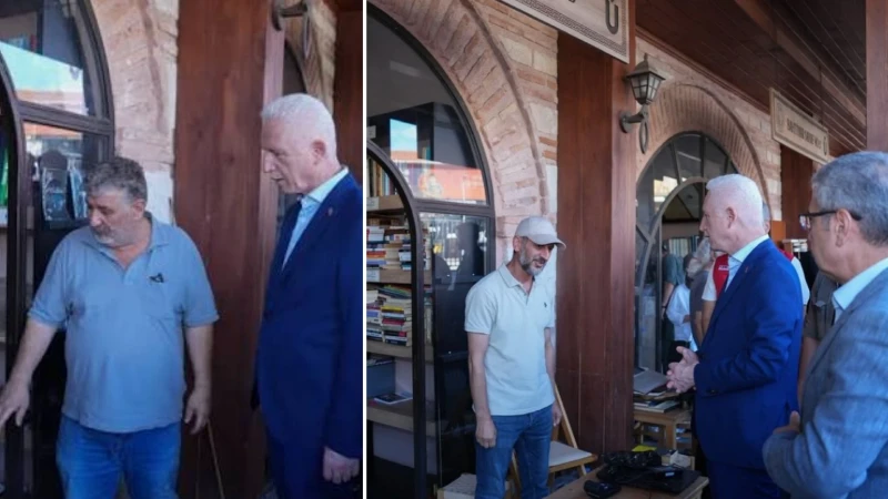 İstanbul Valisi Gül'den sağanak nedeniyle su baskını yaşanan Üsküdar'daki Sahaflar Çarşısı'na ziyaret: Maddi zararların tamamını karşılayacağız