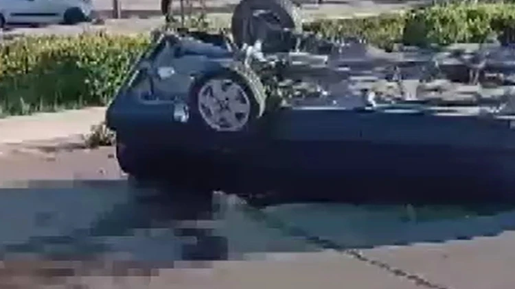 Ankara’da feci kaza! Takla atan otomobilin sürücüsü öldü