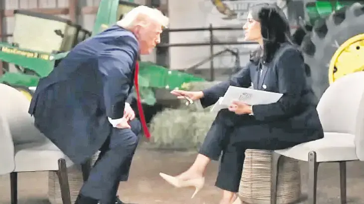 Sunucuya kızdı, aniden röportajı terk etti