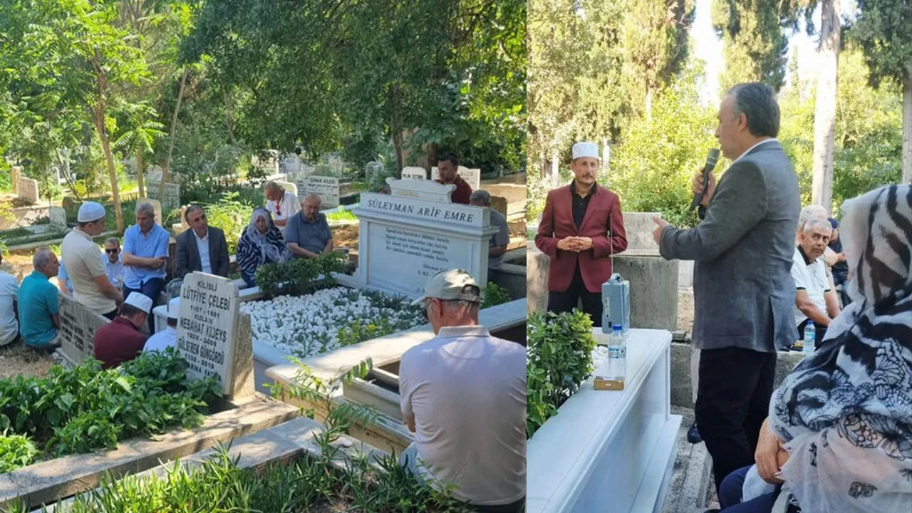 Siyaset ve fikir insanı Süleyman Arif Emre kabri başında dualarla anıldı