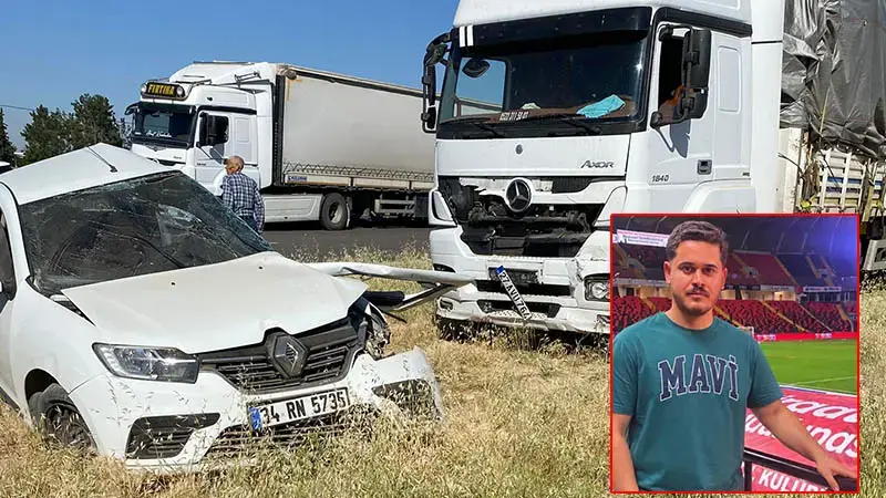 Sınav yolunda kaza; 19 yaşındaki Fatih öldü, akrabası ağır yaralı