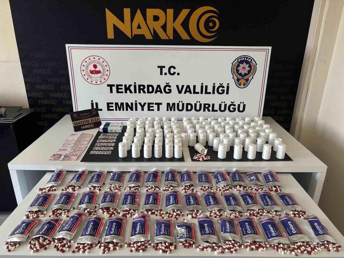 Tekirdağ'da zehir tacirlerine operasyon: 3 tutuklama