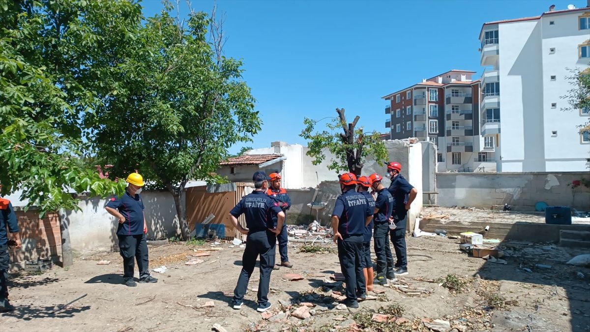 Çorum'da itfaiye personeline afet ve arama kurtarma eğitimi verildi