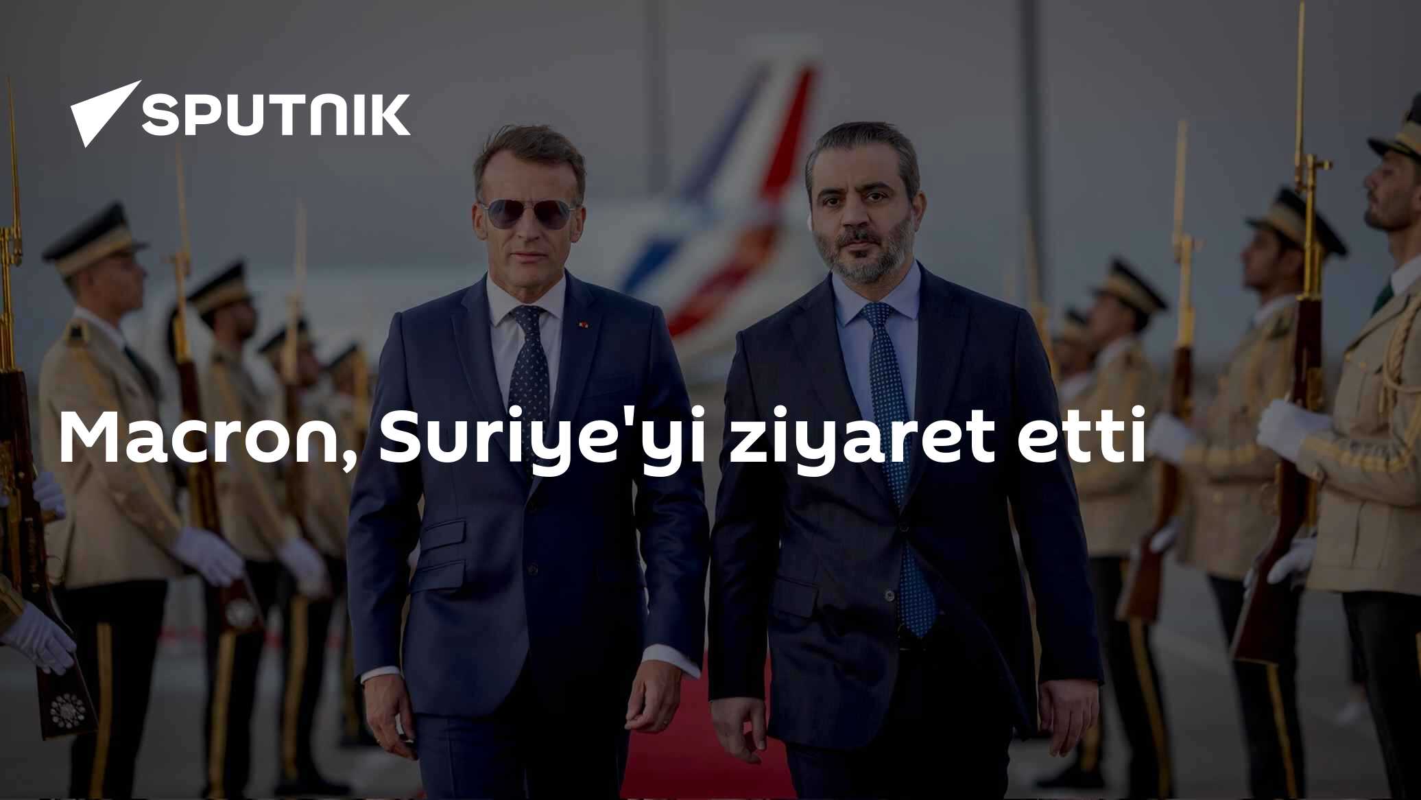 Macron, Suriye'yi ziyaret etti