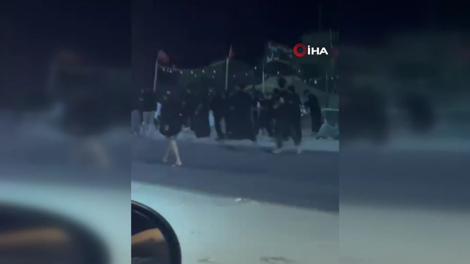 Irak Basra'da trafik kazası: Erbain ziyaretçilerinin arasına araç daldı
