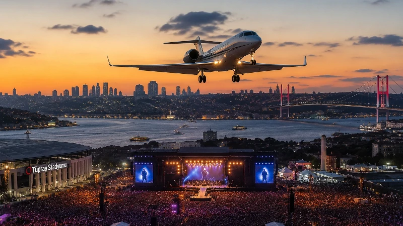 Dev etkinlikler İstanbul semalarını hareketlendirdi: İki haftada 1361 özel jet indi