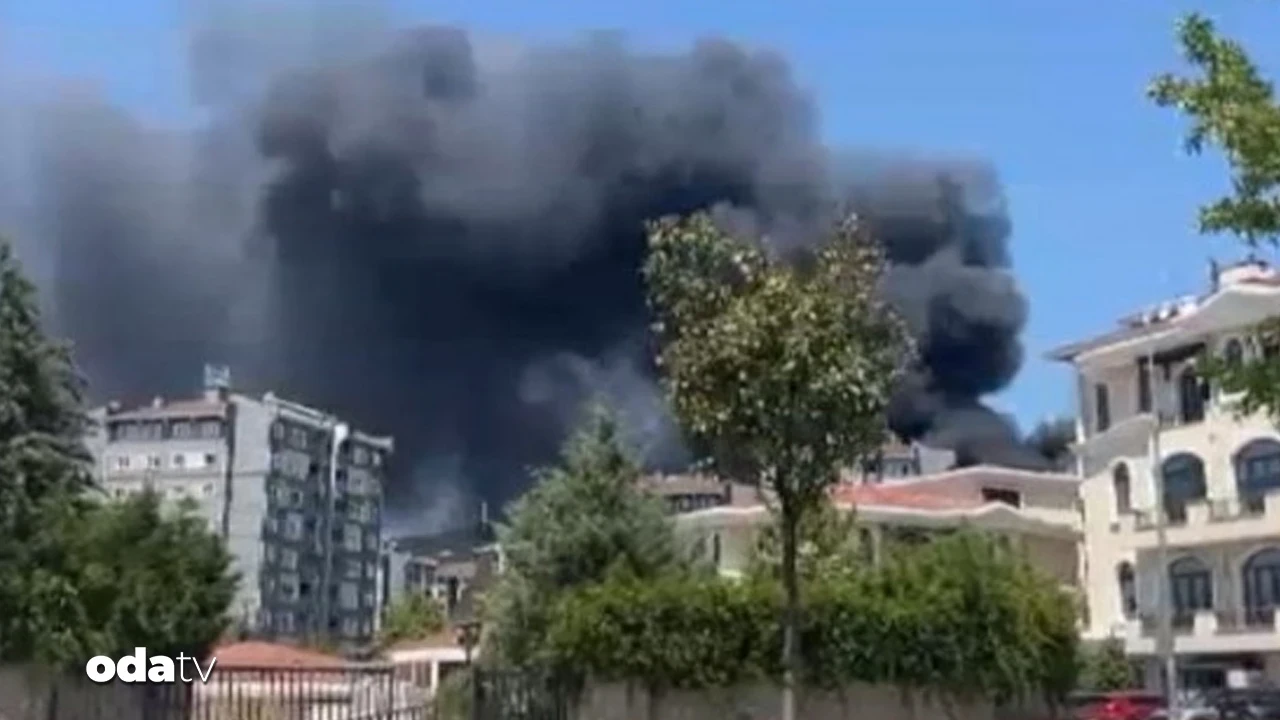Kocaeli'de korku dolu anlar: İş yerinde yangın