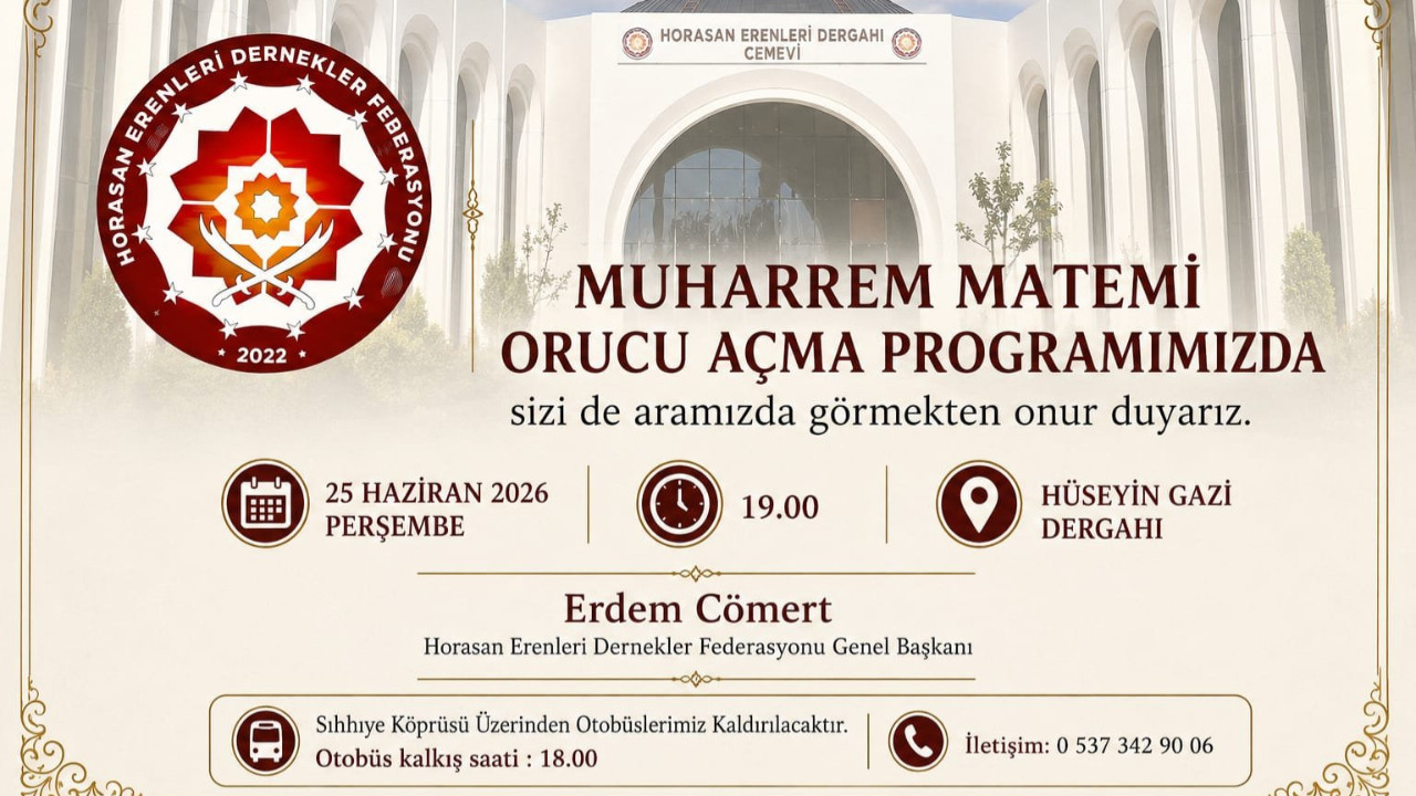Horasan Erenlerinden oruç açma buluşması
