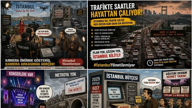 AK Parti İstanbul İl Başkanlığı'ndan sosyal medyaya damga vuran çalışma: #İstanbulYönetilemiyor