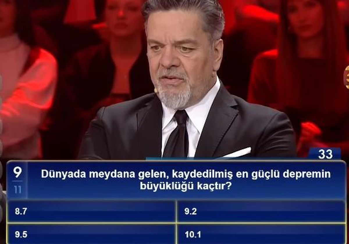 Dünyada meydana gelen, kaydedilmiş en güçlü depremin büyüklüğü kaçtır?