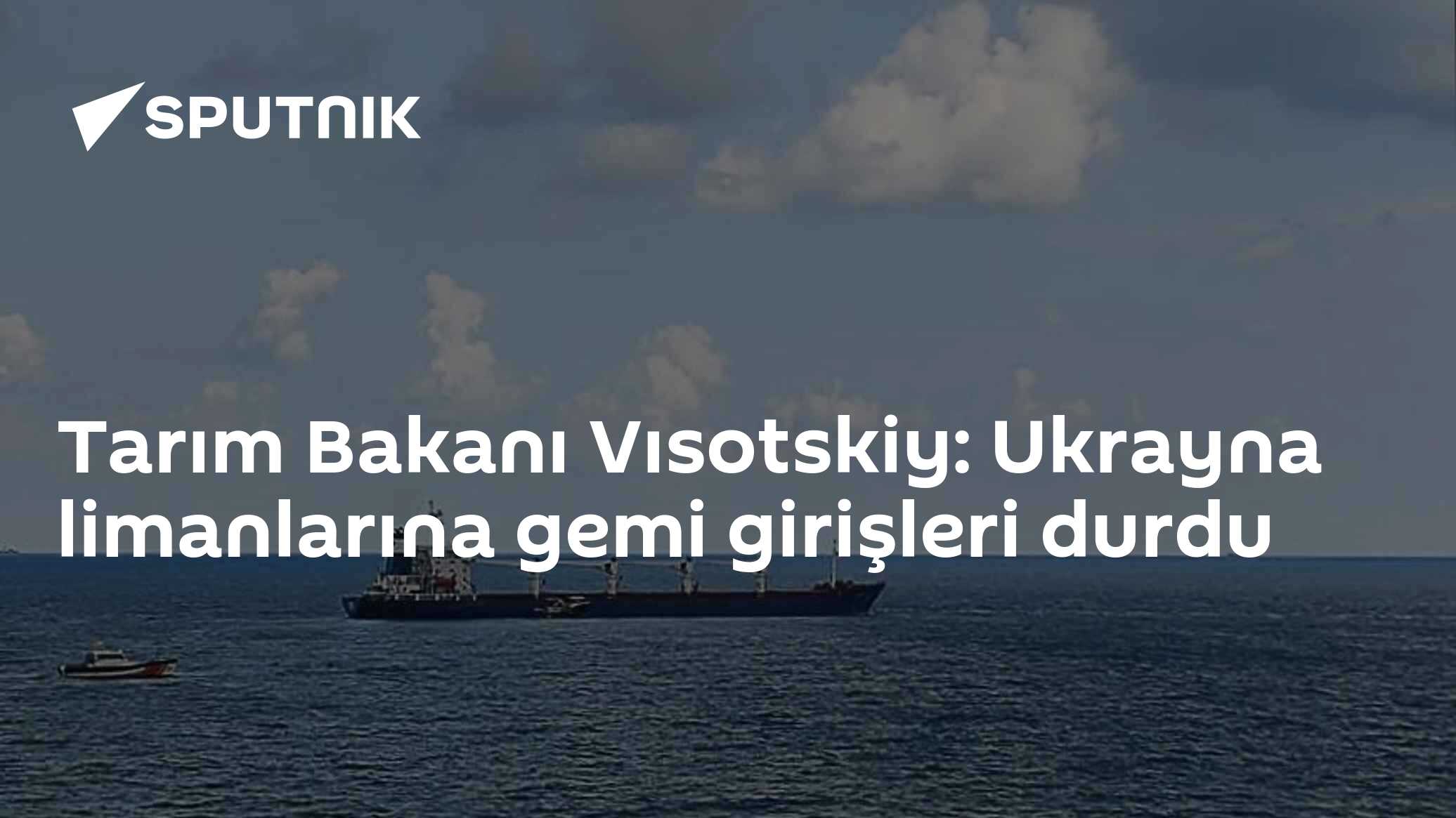 Tarım Bakanı Vısotskiy: Ukrayna limanlarına gemi girişleri durdu