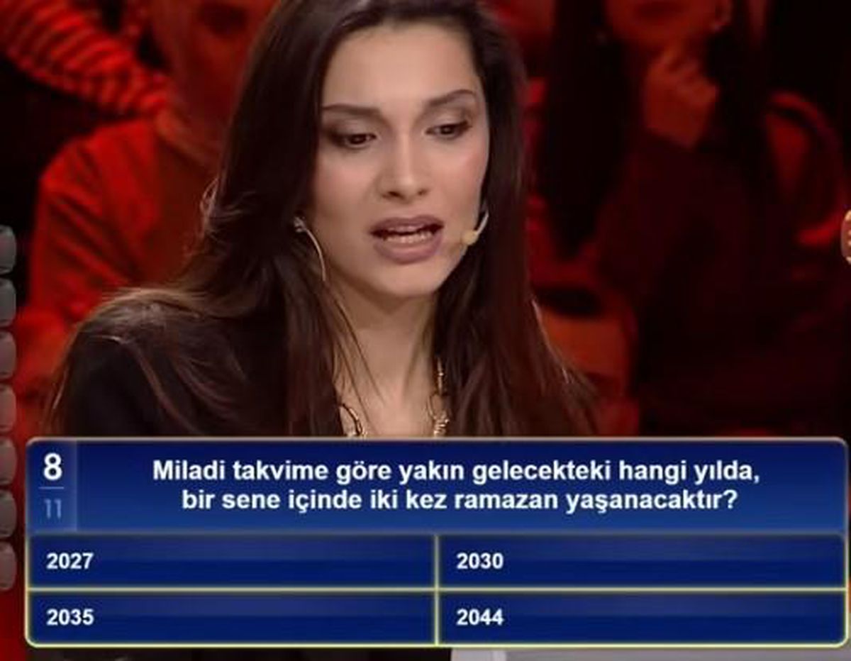 Miladi takvime göre yakın gelecekteki hangi yılda, bir sene içinde iki kez ramazan yaşanacaktır?