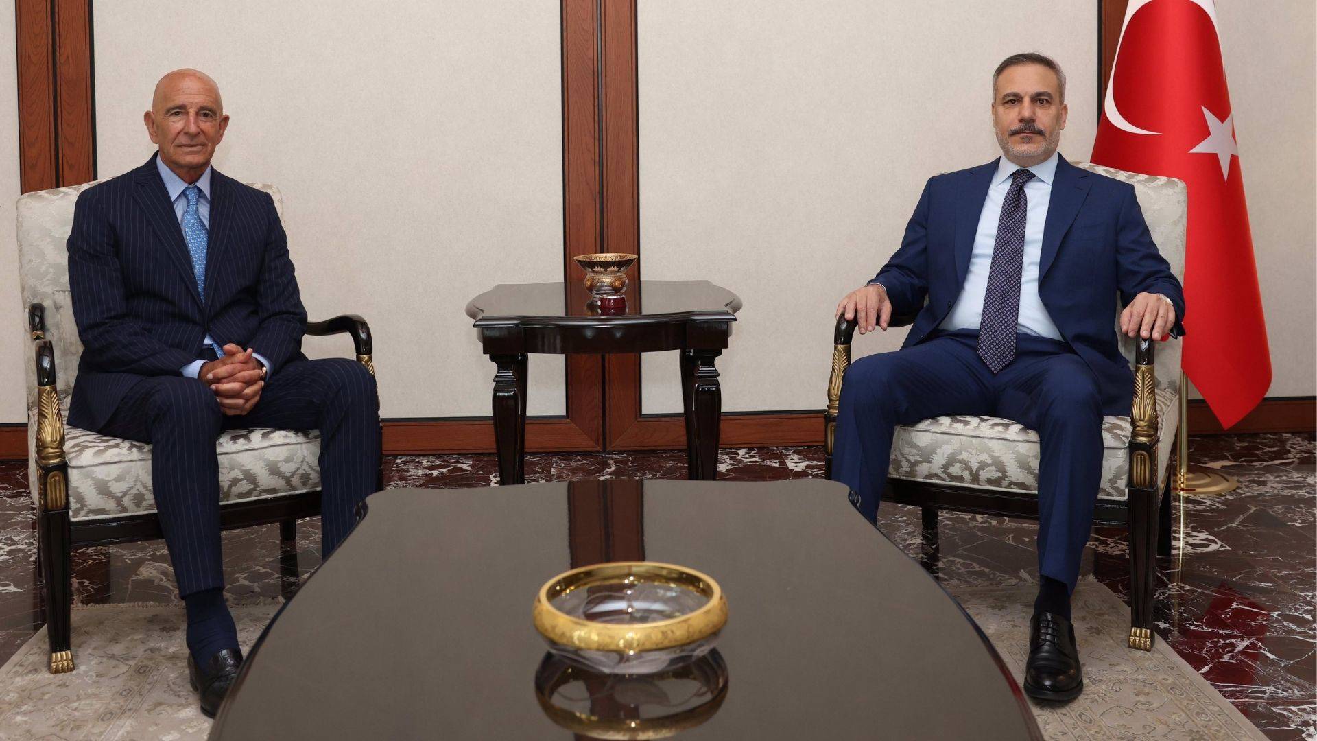 Hakan Fidan ile Tom Barrack görüştü: Pek çok ortak hedefe sahibiz
