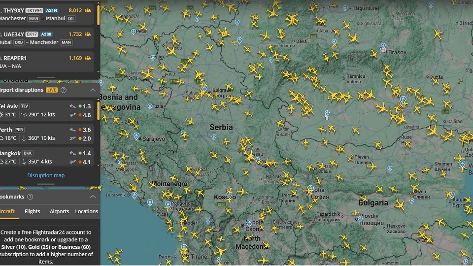 Flightradar24: Greenwood uçak kodu... Mason Greenwood uçak takibi