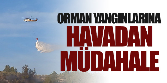 Orman yangınlarına havadan müdahale