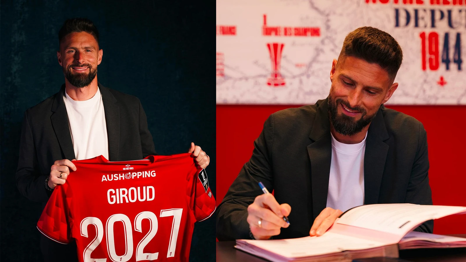 39 yaşındaki Olivier Giroud'dan 1 yıllık imza