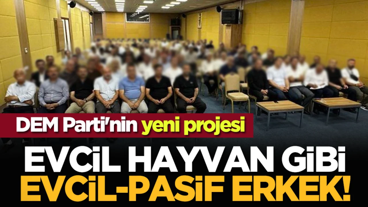 DEM Parti'nin yeni projesi: Evcil hayvan gibi evcil-pasif erkek!