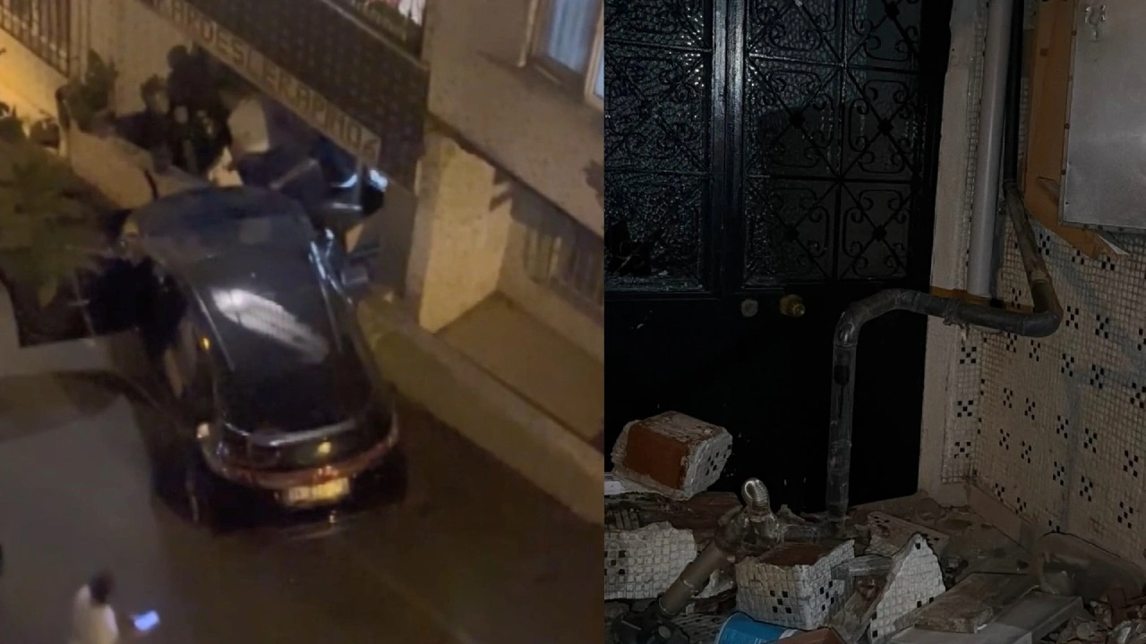 Yokuş aşağı kaydı, doğal gaz kutusuna çarptı: 3 katlı bina tahliye edildi!
